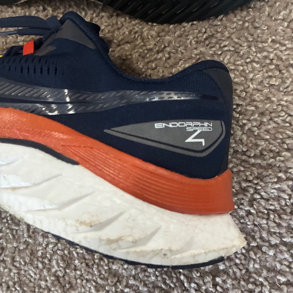 Saucony Endorphin Speed 4 Running Shoes Men 12 Blue Orange Walking S20940-211 - Picture 7 of 8